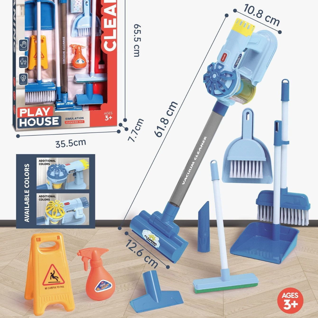 Children Electric Pretend Vacuum Cleaner Set