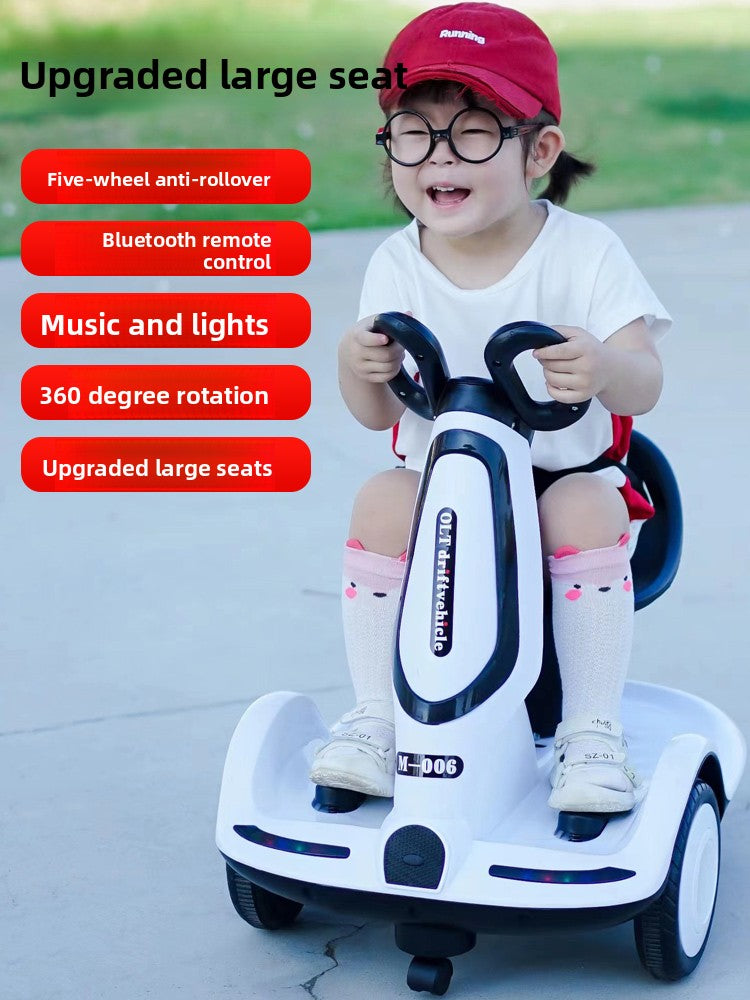 Children Electric Rotating Motorcycle with Remote Control