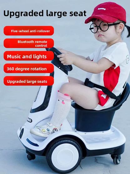 Children Electric Rotating Motorcycle with Remote Control