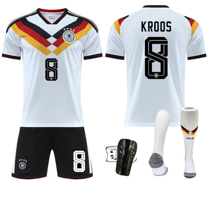 Children Football Jersey Set with Player Numbers