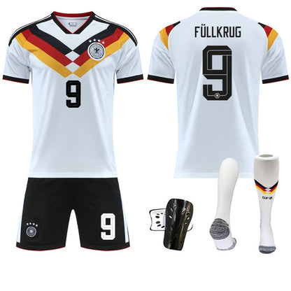 Children Football Jersey Set with Player Numbers