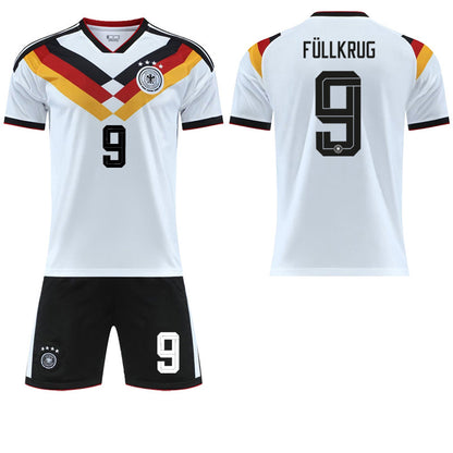 Children Football Jersey Set with Player Numbers
