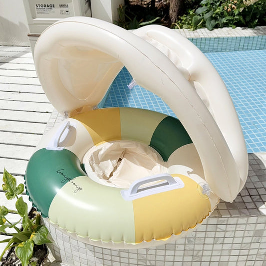 Children Inflatable Swim Seat Ring with Sunshade
