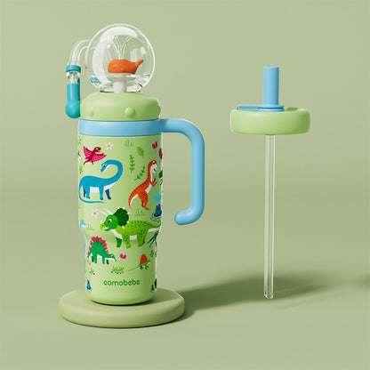 Children Insulated Water Bottle with Dual Lids