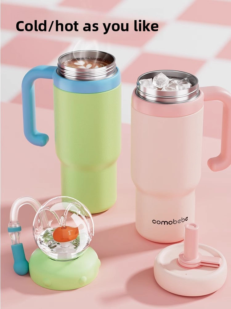 Children Insulated Water Bottle with Dual Lids