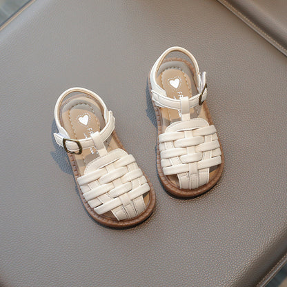 Children Knitted Strap Sandals