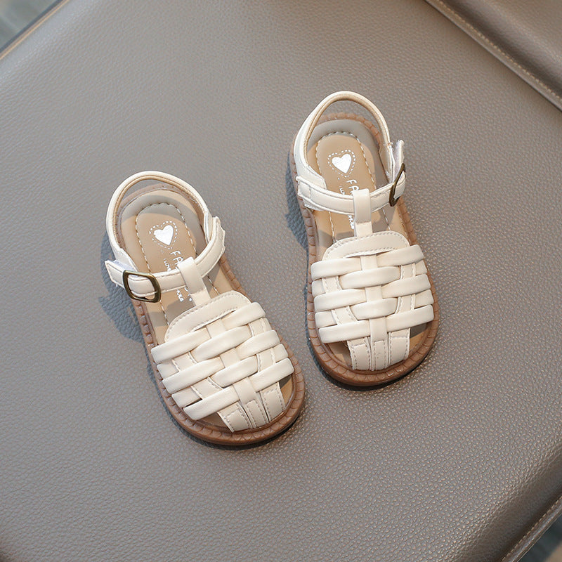 Children Knitted Strap Sandals