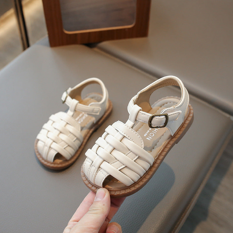 Children Knitted Strap Sandals