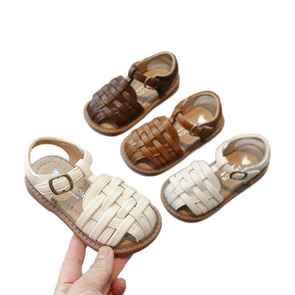 Children Knitted Strap Sandals