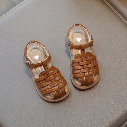 Children Knitted Strap Sandals