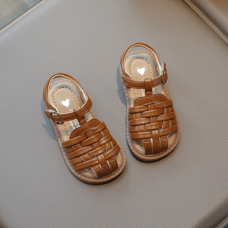 Children Knitted Strap Sandals