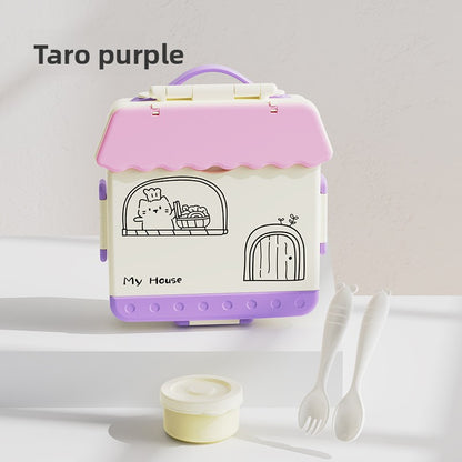 Children Plastic Lunch Box with Divider