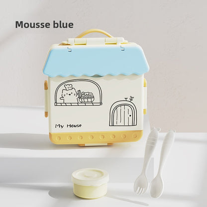 Children Plastic Lunch Box with Divider