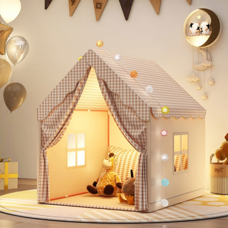 children play tent