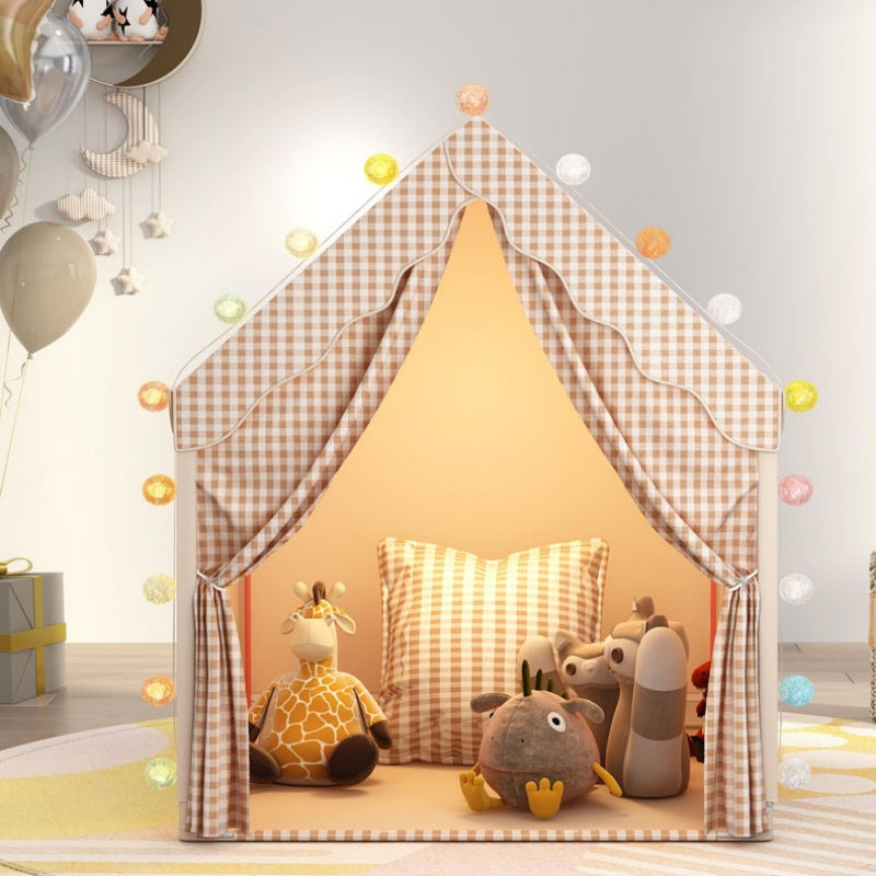 children play tent