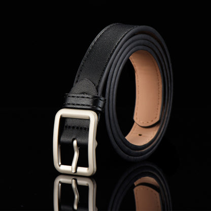 Children's Adjustable Imitation Leather Belt with Alloy Buckle