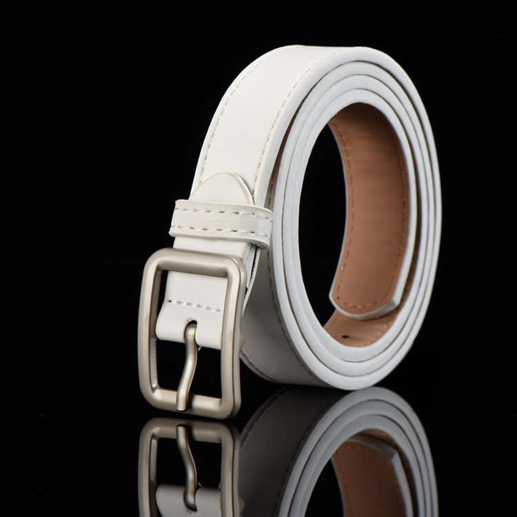Children's Adjustable Imitation Leather Belt with Alloy Buckle