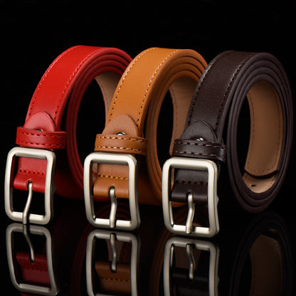 Children's Adjustable Imitation Leather Belt with Alloy Buckle