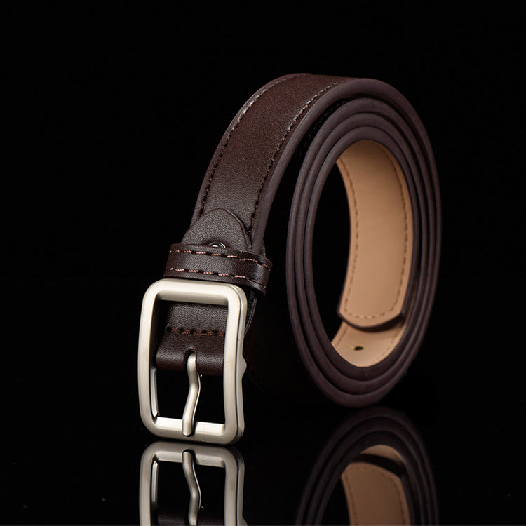 Children's Adjustable Imitation Leather Belt with Alloy Buckle