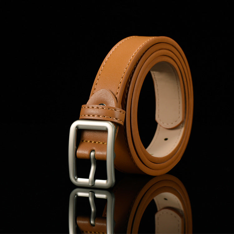Children's Adjustable Imitation Leather Belt with Alloy Buckle