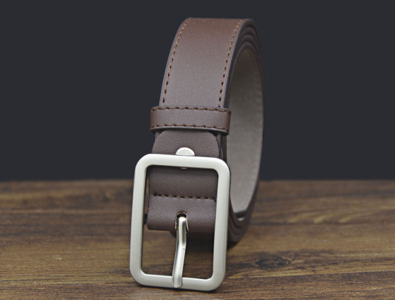 Children's Adjustable Imitation Leather Belt with Alloy Buckle