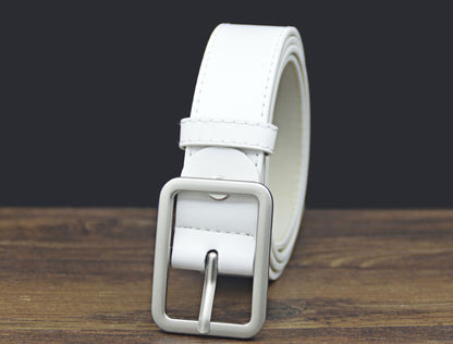 Children's Adjustable Imitation Leather Belt with Alloy Buckle