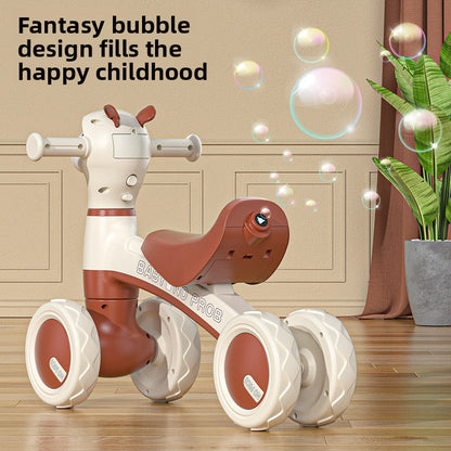 Children's Alpaca Scooter Four-Wheel Balance Walker for Toddlers