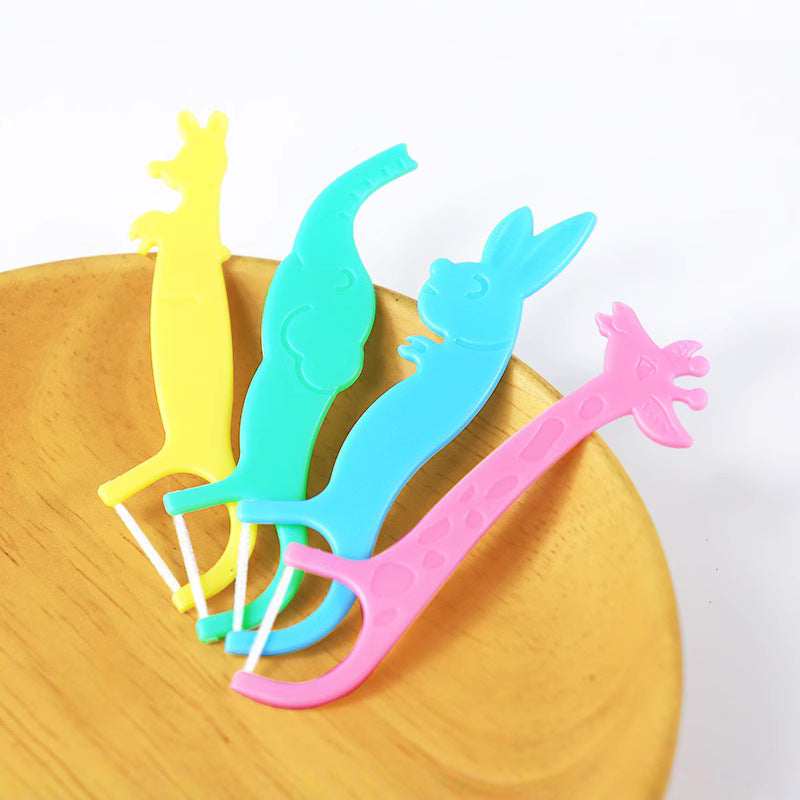 Children's Animal-Shaped Dental Floss Sticks