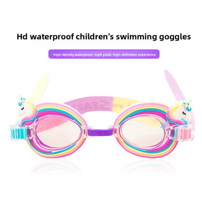 Children's Anti-Fog Swimming Goggles with Cartoon Designs