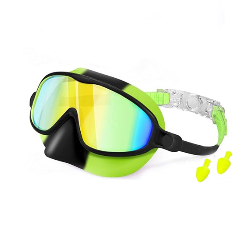 Children's Anti-Fog Swimming Goggles with Nose Cover