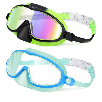 Children's Anti-Fog Swimming Goggles with Nose Cover