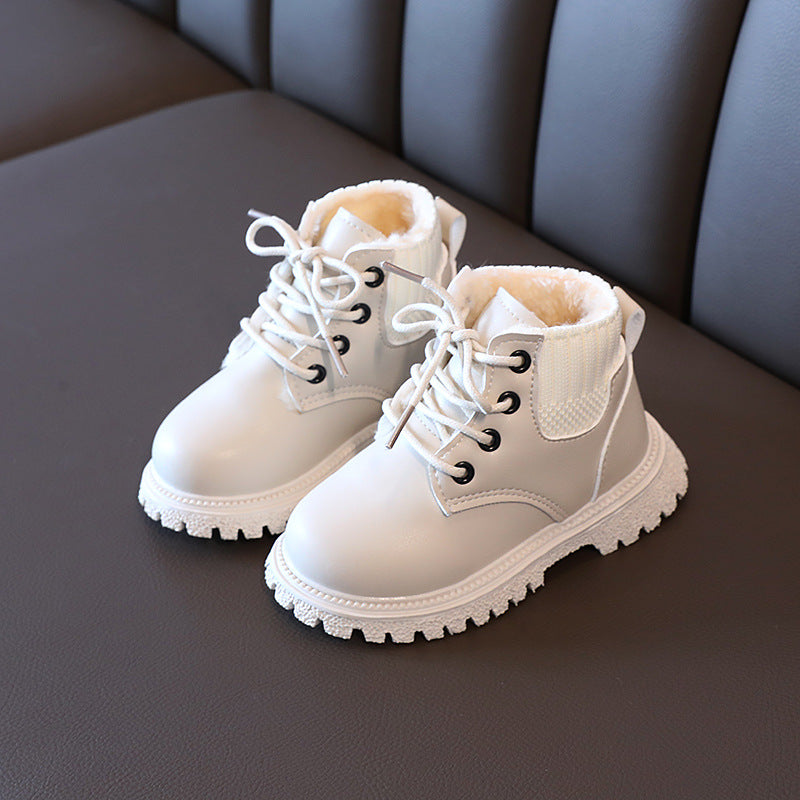 Children's autumn and winter shoes, children's Martin boots