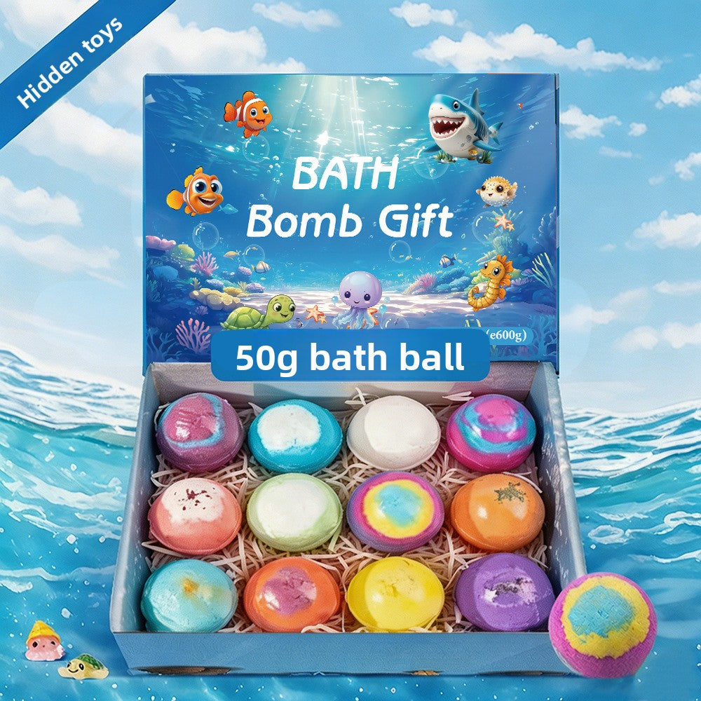 Children's Bath Bombs with Hidden Ocean Toys