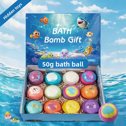 Children's Bath Bombs with Hidden Ocean Toys