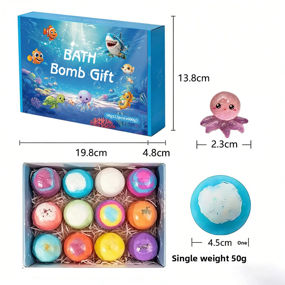 Children's Bath Bombs with Hidden Ocean Toys