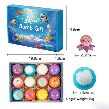 Children's Bath Bombs with Hidden Ocean Toys