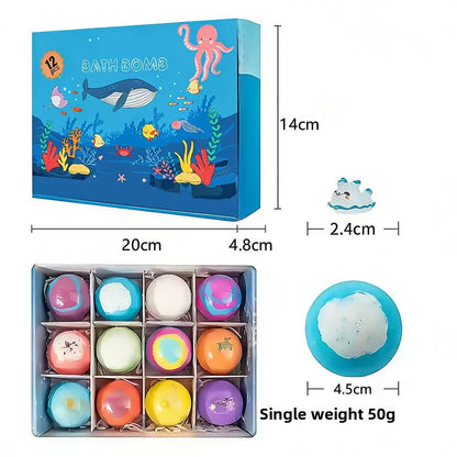 Children's Bath Bombs with Hidden Ocean Toys