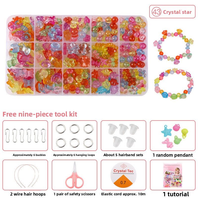 Children's bead stringing toys