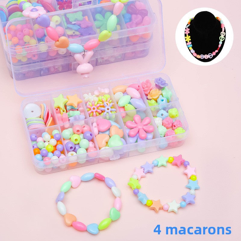 Children's bead stringing toys