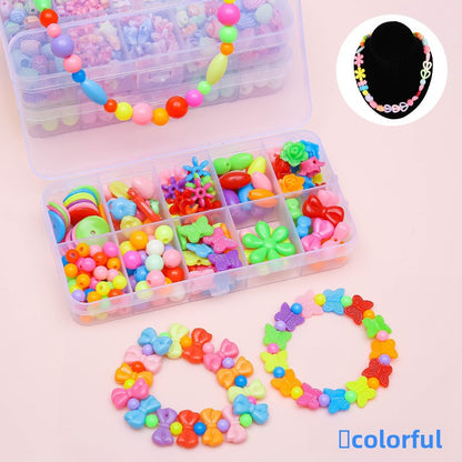 Children's bead stringing toys