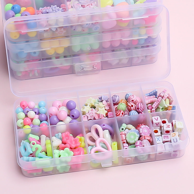 Children's bead stringing toys
