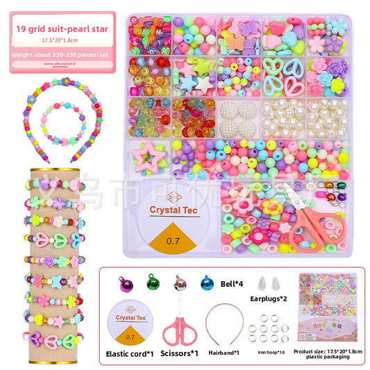 Children's bead stringing toys