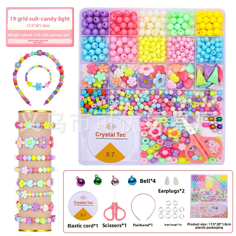 Children's bead stringing toys