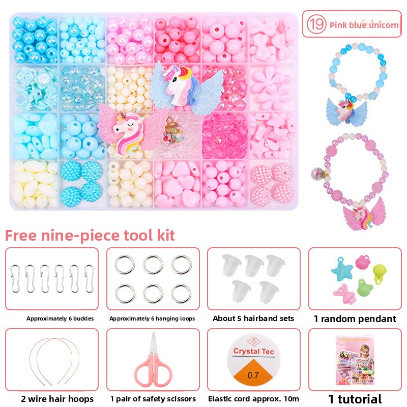 Children's bead stringing toys