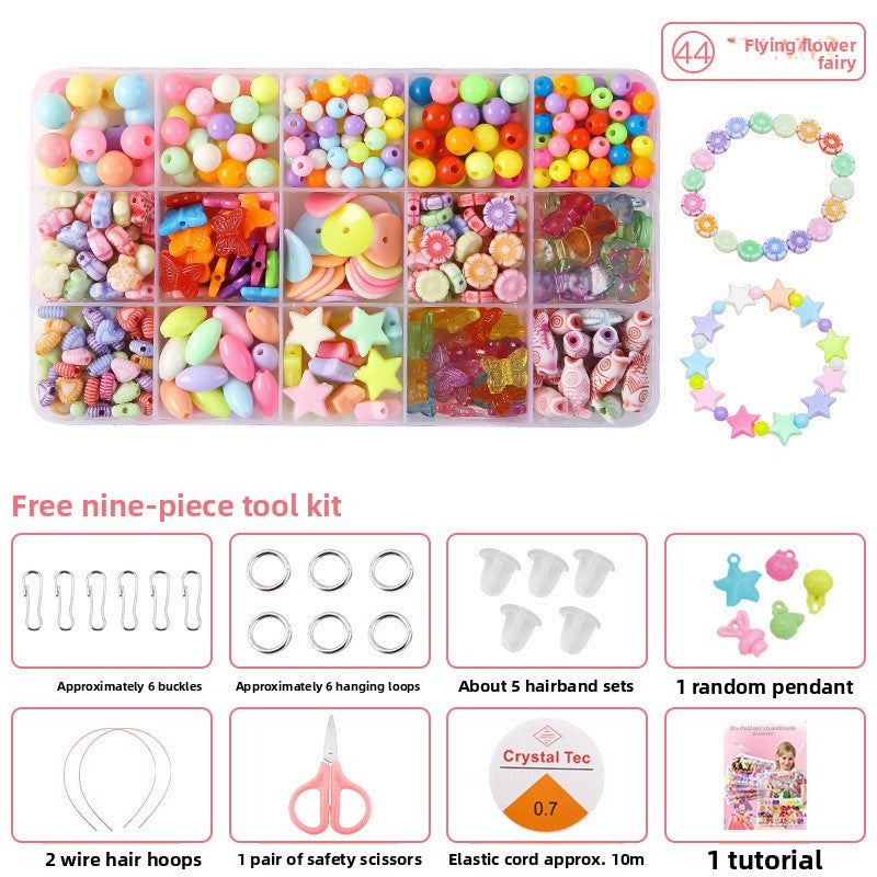Children's bead stringing toys