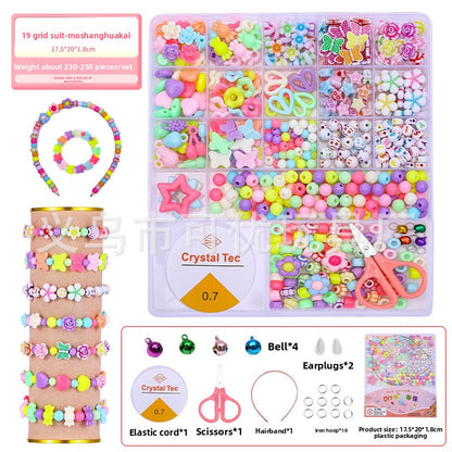 Children's bead stringing toys