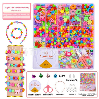 Children's bead stringing toys