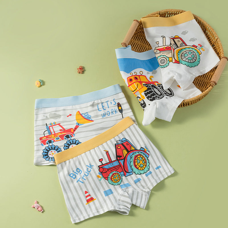 Children's breathable boxer shorts