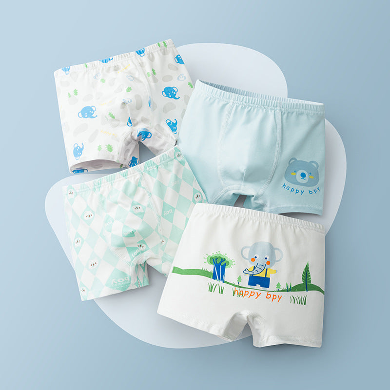 Children's breathable boxer shorts