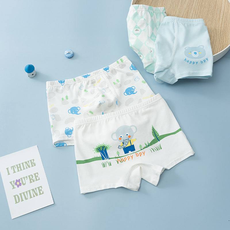 Children's breathable boxer shorts